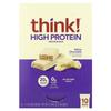 Proteinriegel, Weiße Schokolade, 10 Riegel, 2,1 oz (60 g) Jeder