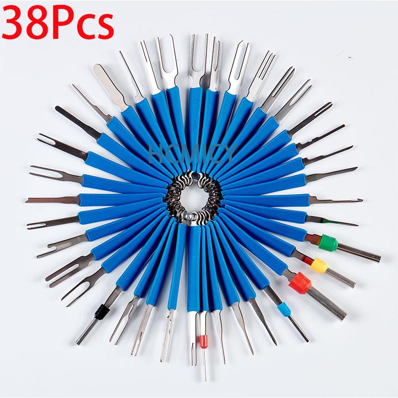 8-38Pcs Universal Car Terminal Removal Repair Tool Wire Plug Connector Extractor Puller for Car Terminals Disassembly Hand Tools