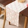 Easter Table Runner Bunny Table Runner Designs Soft Fluffy Plush Tufting Spring Table Runner Holiday Kitchen Dining Table Decoration for Home Party