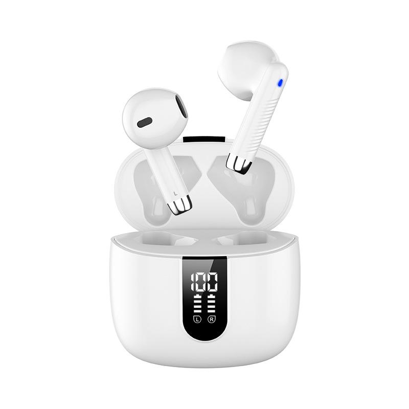 

High definition digital reality wireless bluetooth headset bluetooth in-ear headset call noise reduction stereo sound білий