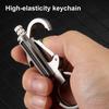 1/2Pcs Portable Match Igniter Keychain Bottler Opener Multi-purpose Kerosene Gas Not Included Outdoor Camping Hiking Metal Key Ring Holder Hanging