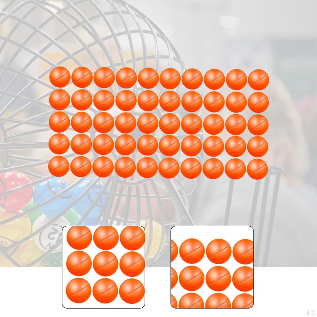 Losovací kuličky Bingo pro párty Dekorativní Kompaktní Hladký Lehký Dekorace Kulatý