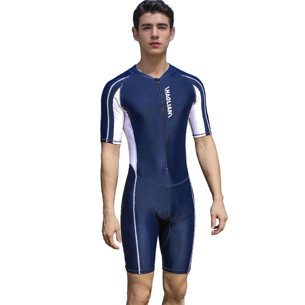 Nouveau Maillot de Bain Homme Une Pièce à Séchage Rapide avec Protection Solaire pour Plongée et Surf