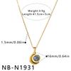 Stainless Steel Abalone Shell Necklace Women Heart Sun Water Drop Pendant Necklace Ins Fade Resistant Elegant Banquet Jewelry