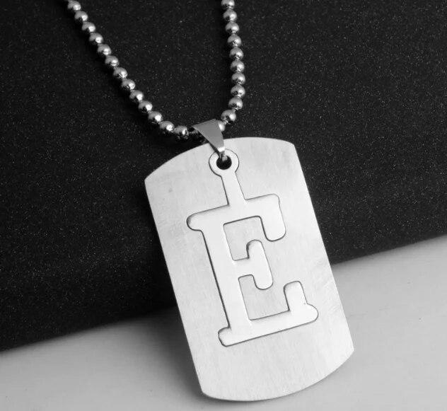 NOVÝ Creative DIY Dvoupatrový náhrdelník z nerezové oceli AZ Letters Double Deck Necklace Party Gift Šperky