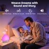 Sunrise Alarm Clock Wake Up Light White Noise Sound Machine with 30 Soothing Sounds Dimmable 12 RGB Ambient Light for Home Decor
