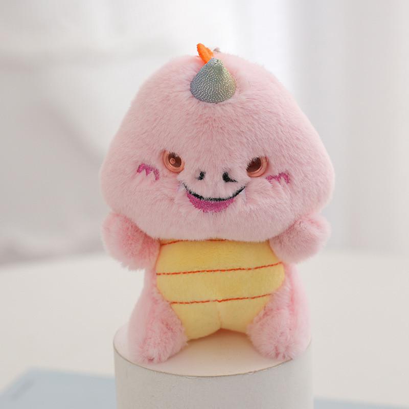 Adorable Plush Dinosaur Keychain Soft Pp Cotton Filling Cute Gift Accessory
