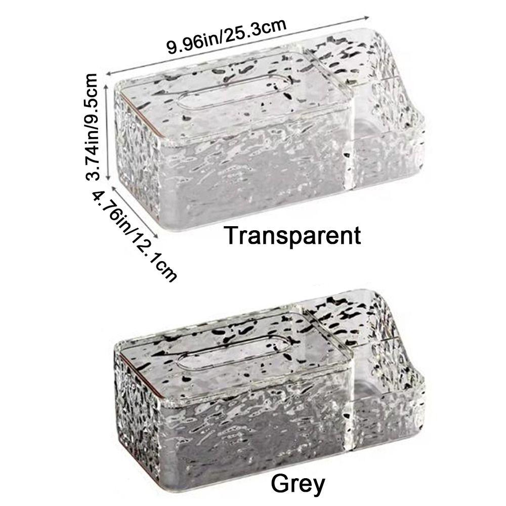 Plastic Desktop Tissue Box Large Capacity Paper Towel Holder Living Room