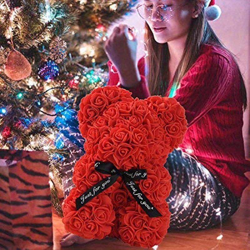 Artificial Foam Immortal Rose Bear - Perfect for Valentine's Day, Mother's Day, Anniversaries, Weddings, Birthdays and Christmas