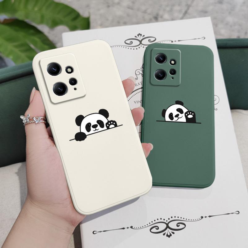 Panda Cute Label Phone Case For Xiaomi Redmi Note 15 Pro Plus 4G 5G Silicone Cover