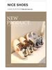 Kids' Genuine Leather Skate Shoes 2025: New Spring/Autumn Style with Star Design for Boys and Girls