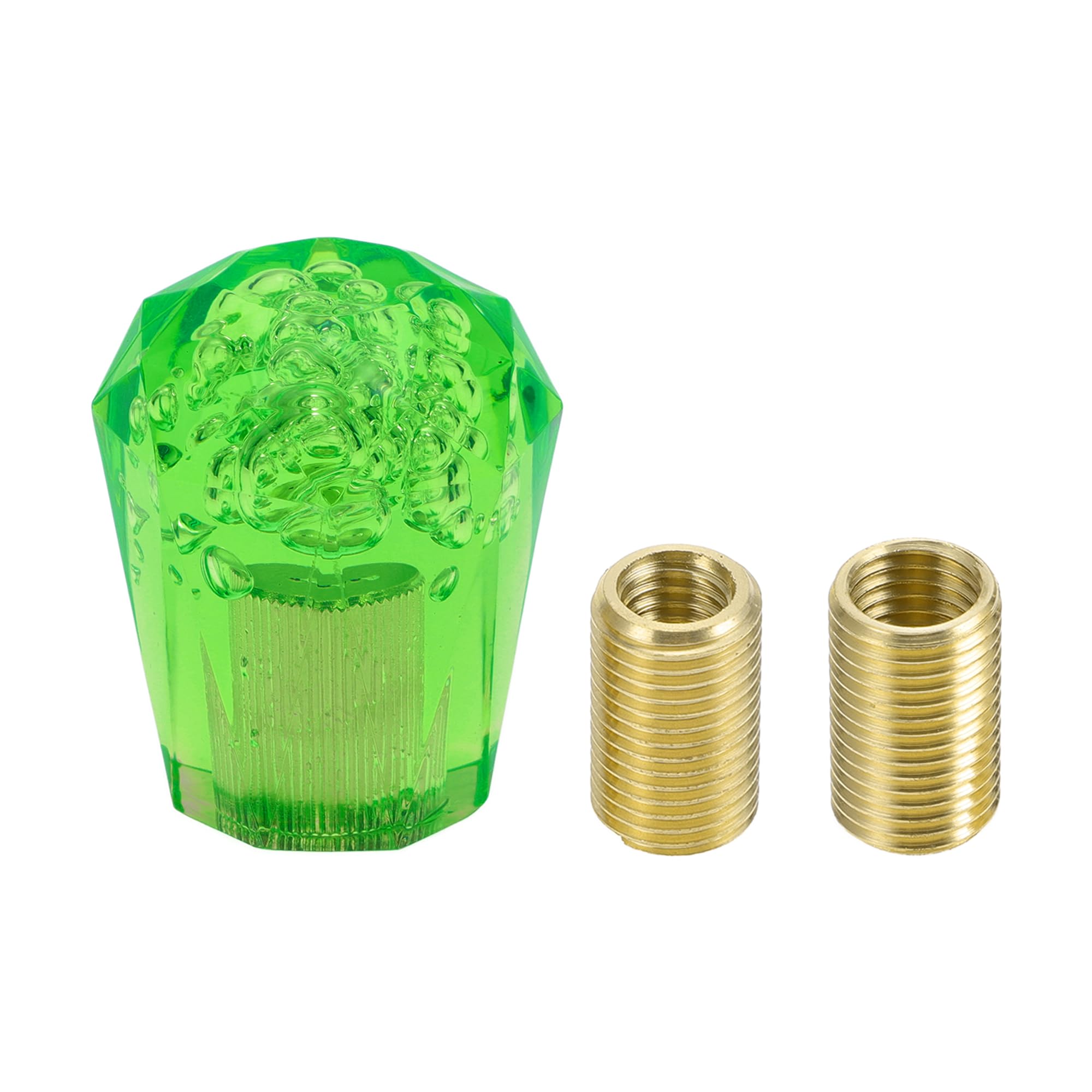 

TUCKBOLD Car Shift Knob 6cm Front Stick Shift Knob Universal for Automobiles and Manual Transmissions Acrylic Green with 2 Adapters 1 Set зелёный