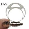 Clarinet Mouthpiece Woodwinds Instrument Ligature with Adjustable Screws High-quality Rustproof Polished Surface B Flat Silver