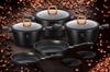 10-piece granite pot set BERLINGER HAUS BLACK ROSE BH-1645
