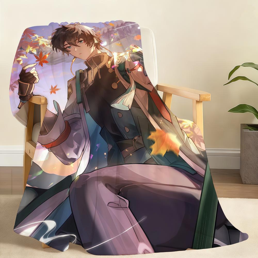 Hot Game Honkai Star Rail D Dan H Heng Blanket For Soft Throw Blanket for Picnic Bed Sofa Home Bedroom Cozy Warm Comfortable