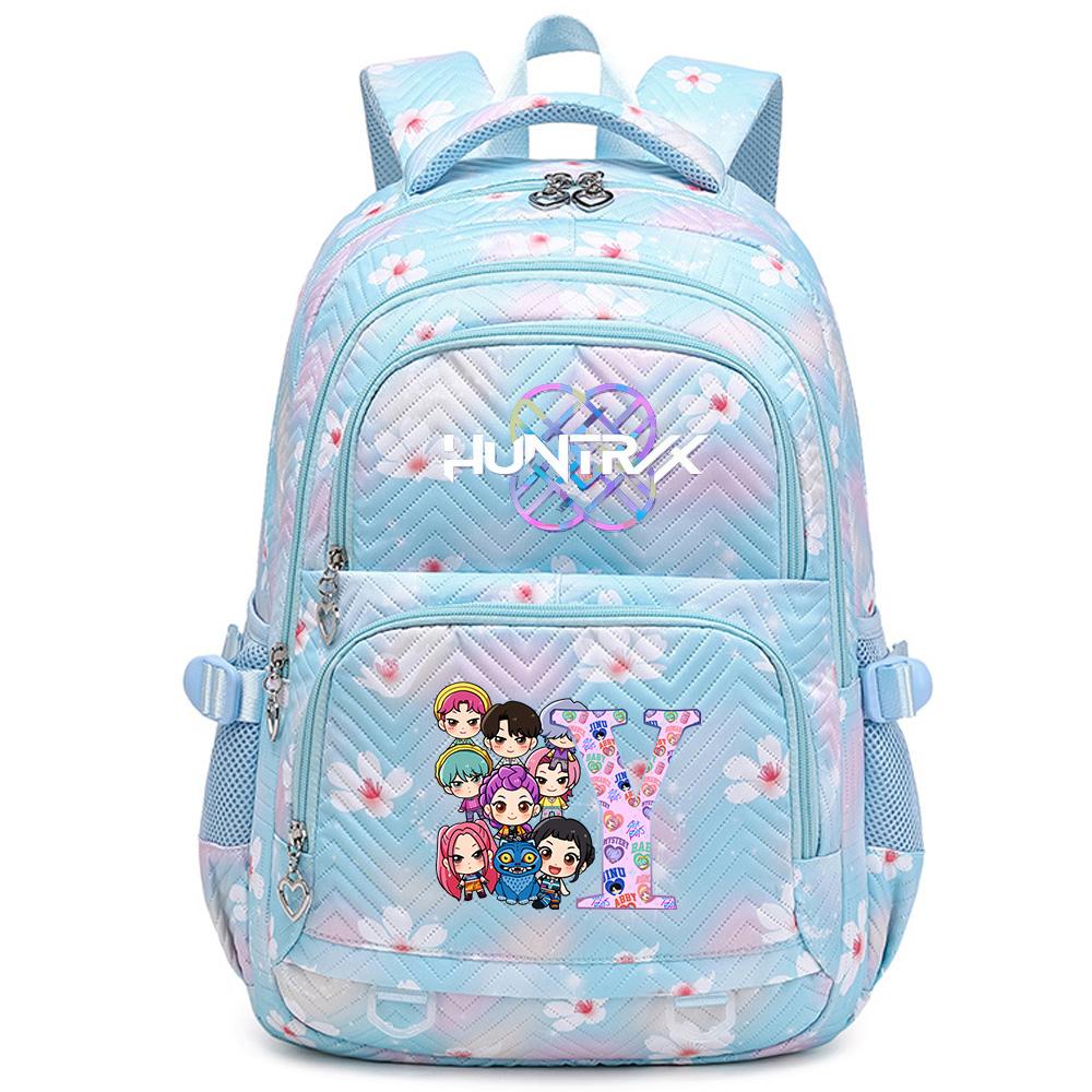 

26 English Letter K-Pop Printed Backpack Student Teenager Bookbag for Boy Girl Schoolbag Kid Gift Women Large Capacity Travel Bag Mochila Escolar