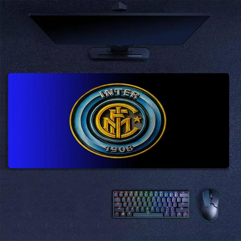 FC Internazionale Milano Mouse Pad, Large Gaming Desk Mat, Non-slip XXL Mousepad for Laptop & Tablet, Mini PC Playmat with Stitched Edges