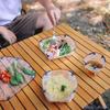 Ultralight Portable Foldable Camping Tableware Foldable Bowl Dinner Plate Coffee Filter Funnel Cup Travel Chopping Tableware