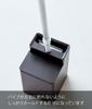 Yamazaki Tower Toilet Wiper Stand with Cleaner Sheet W11 X D12 X for Toilet and Floor Wiper Model 6061 Storage, Black, Approx. H17cm, Storage,