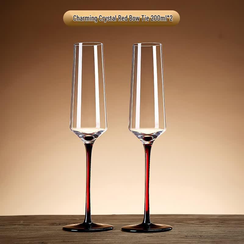 European Style Crystal Champagne Flutes