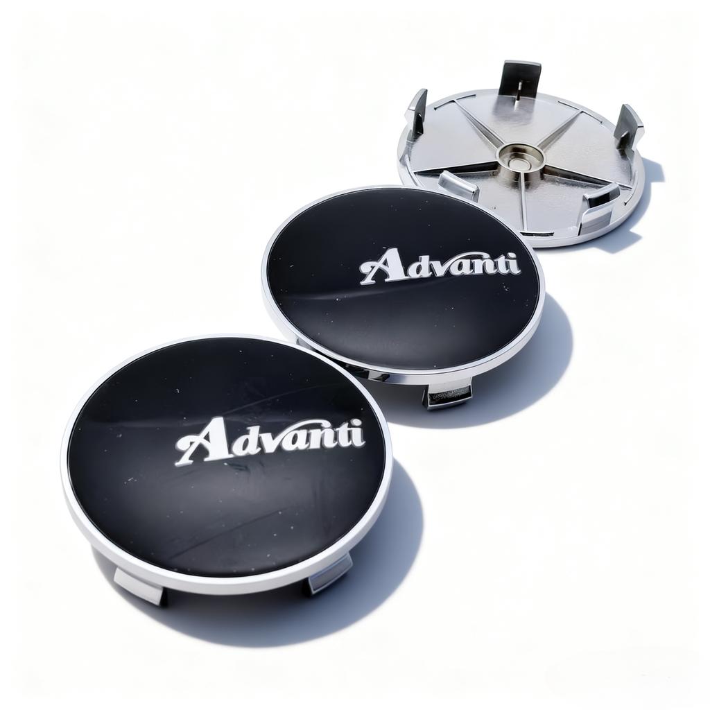 4pcs Advanti Racing Logo Emblem Badge Car Wheel Center Caps 68MM 63MM Wheels Hub Cap Rim Hubcaps Cover Replace Car Accessories