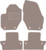 Beige Velour Floor Mats For: Volvo S60 II Sedan (2010-)
