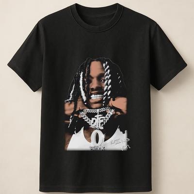 King Von Poster Style Graphic with Signature Look and OTF Chain Unisex T Shirt Unisex T-Shirt