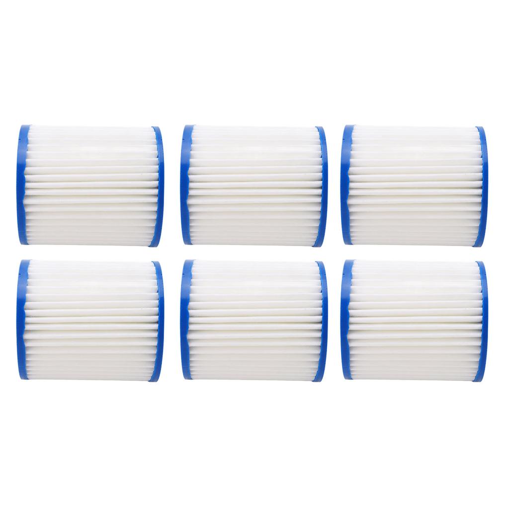 6 BUC Cartuș Filtru Pompă Apă de Rezervă Set Elemente Filtru Poliester Piscină