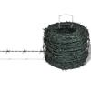 VidaXL Green Barbed Wire Roll of 100 M