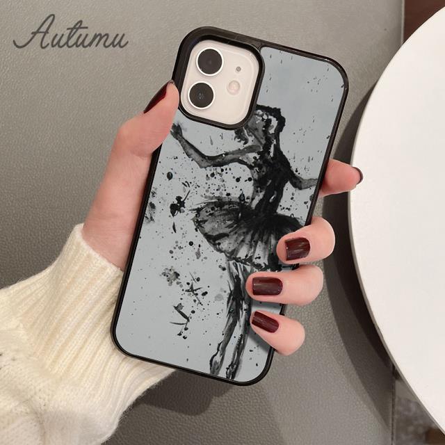 Ballerina Ballet Shoes Dance Girl Phone Case for iPhone 17 Air 15 16 16e 11 12 13 14 Pro Max Plus Cover coque Fundas