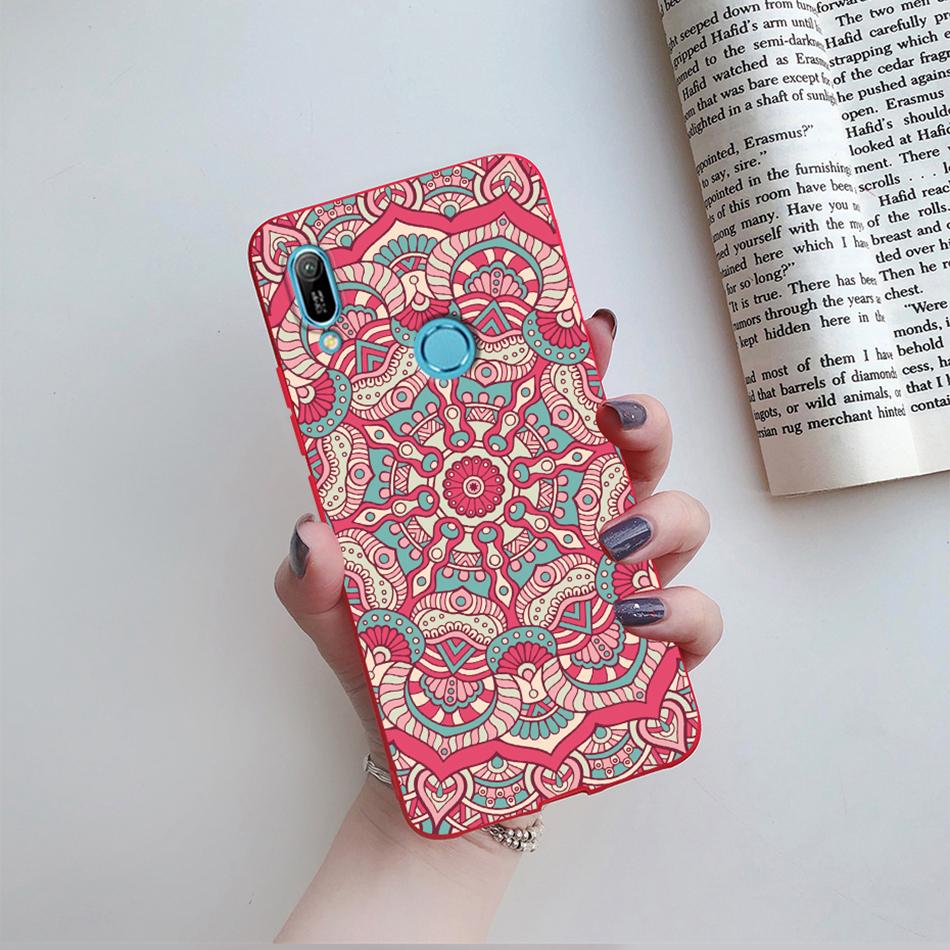 For Huawei Y6s 2019 Case Huawei Y9s Phone Case Fashion Flower Soft Silicone Back Cover For Huawei Y6 Pro 2019 MRD-LX2 Y 6S Etui