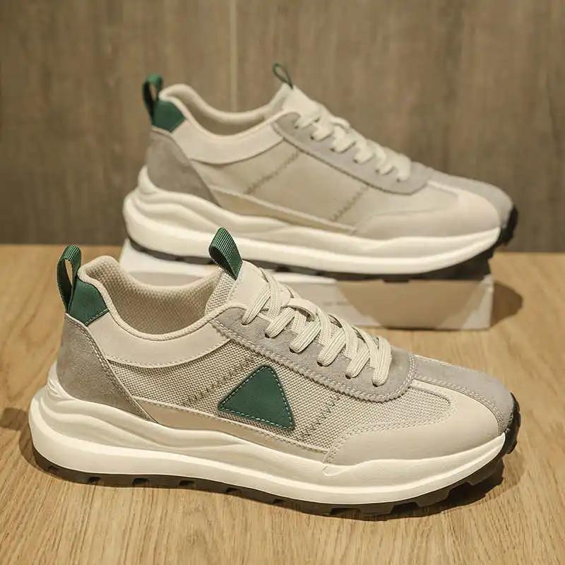 

Fashion Low Increases Height Mans Beige Boots Woven Black School Shoes Sneakers Brand Luxury Sports School Tenismasculine 44