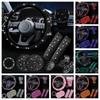 Set di Accessori Scintillanti Bling per Interni Auto Set di Decorazioni per Auto con Strass Interni Auto