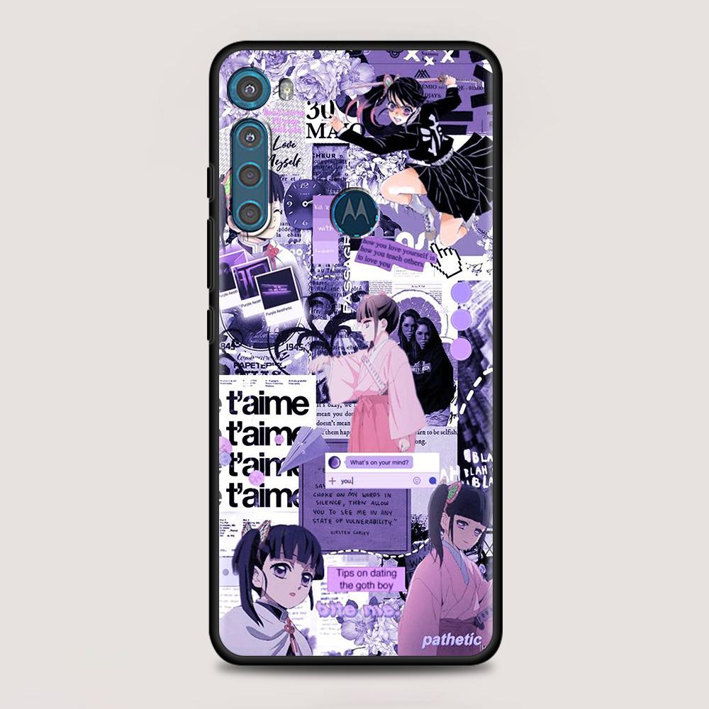 Kimetsu No Yaiba Dämonentöter für MOTOROLA One Fusion Hülle für Moto G10 G9 G8 Plus Play Power One G20 G30 G40 G50 G60 Edge 20
