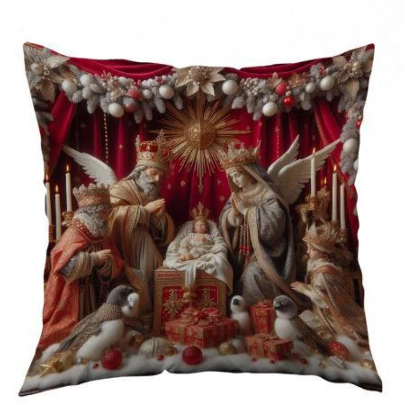 New Christmas Pillowcases Living Room Printed Decorative Pillowcases Nordic Christmas Pillowcases