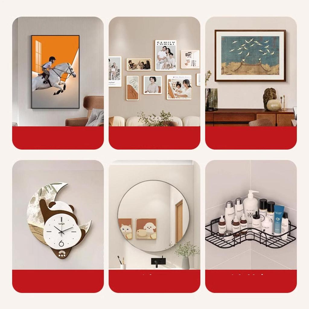 Bilderhaken für Trockenbau Rahmenhaken Fotohaken für Wand 10 Stück Beschläge Schwerlast zur Montage Gemälde Kunstwerk