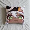 Face Impact Cushion Cover Soft Case Genshin Sofa Living Game Room Home Comfortable Office Decor Protective Q Cute Pillow