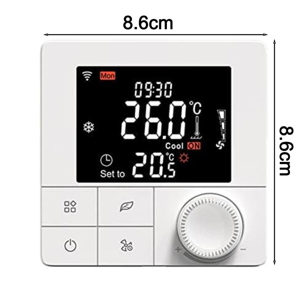 Voice Controlled Smart Thermostat with Weekly Programmable Schedule and Energy Saving Mode Compatible with and App