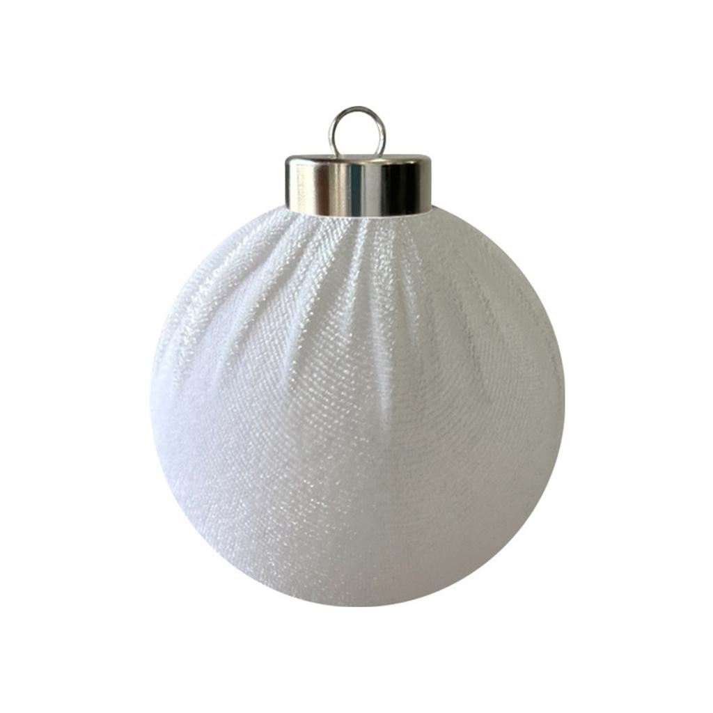 8 Pack Fabric Christmas Ball Ornaments for Holiday Tree Decoration