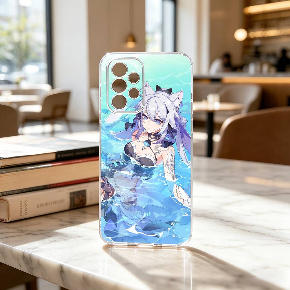 K-kiana Honkai-i Impact Game Phone Case Transparent Silicone Soft For Samsung S25,S24,S21,S22,S23,S30,Ultra,S20,Plus,Fe