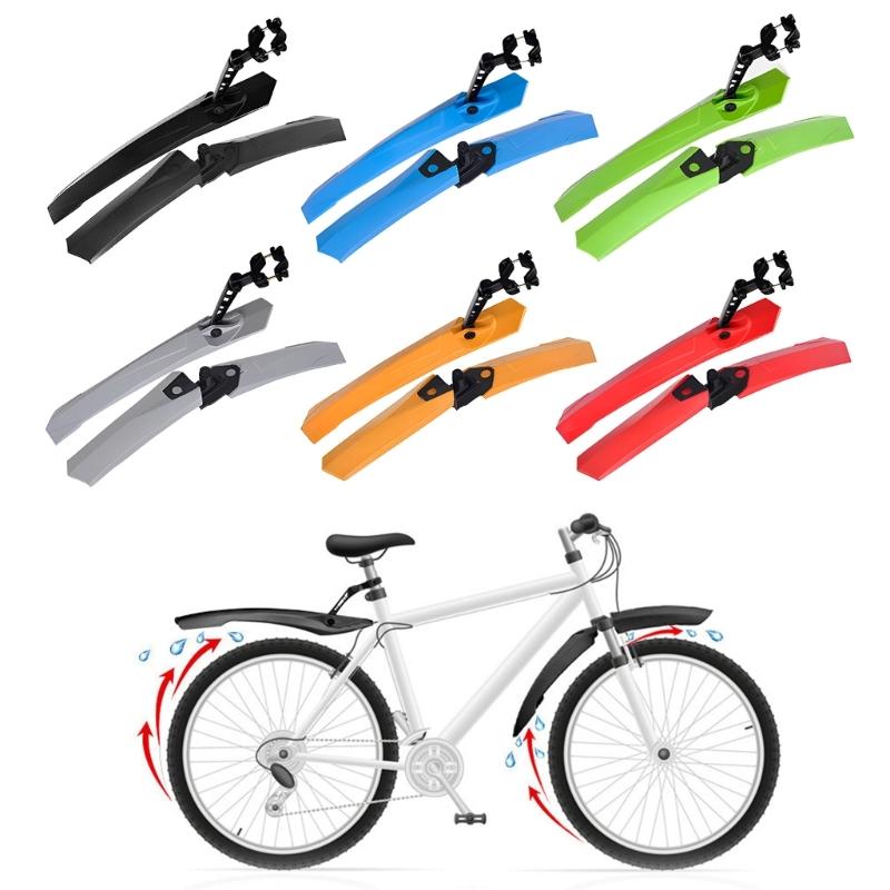 Bike Mudguard Set Bicycles Mudguards Portable Adjustable Bike Mud Flap Front & Rear Mud Guard for MTB Mountain Road Bike