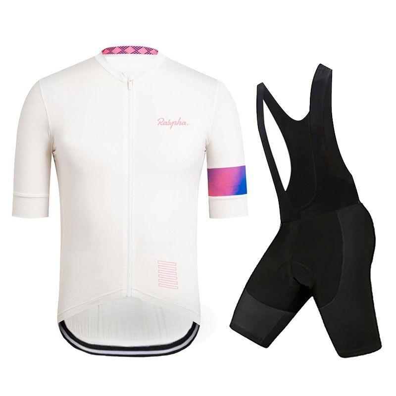 Mens Cycling Jersey Set Breathable Short Sleeve Road Mountain Bike Apparel Sportswear