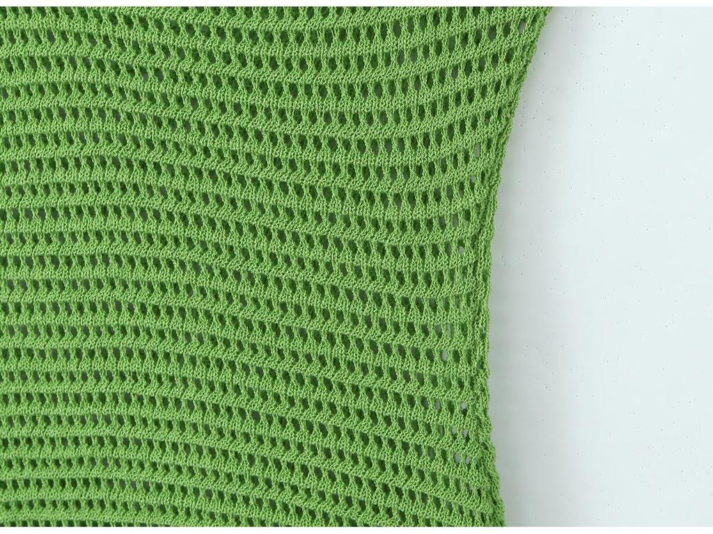 Spring 2026 Women's Casual Knit Camisole Dress - European & American Style
