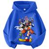 Dragon Ball Chibi Characters Kids Hoodie 100-160 Size 3-12 Years Boys Casual Sporty Children's Sweatshirt