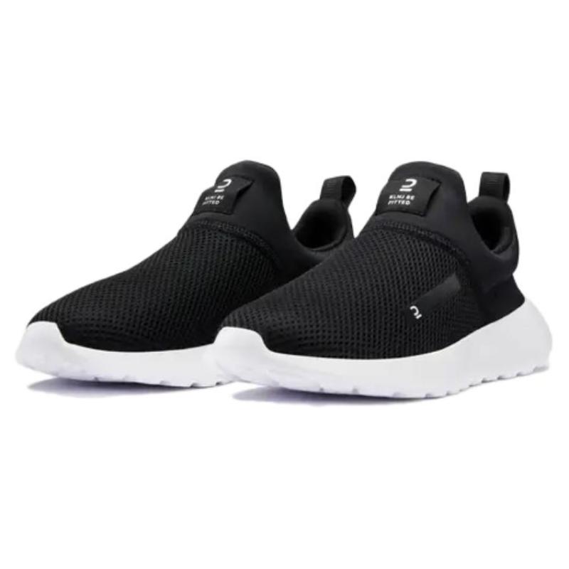 DECATHLON Fitted Urban Commuter Non-Slip Abrasion Resistant Low-Top Lifestyle Casual Shoes Women's Black