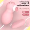 Suck Tide Cat Double Jumping Egg Female Remote Control Sucking Tongue Strong Shock Flirting Masturbator Adult Sex Products