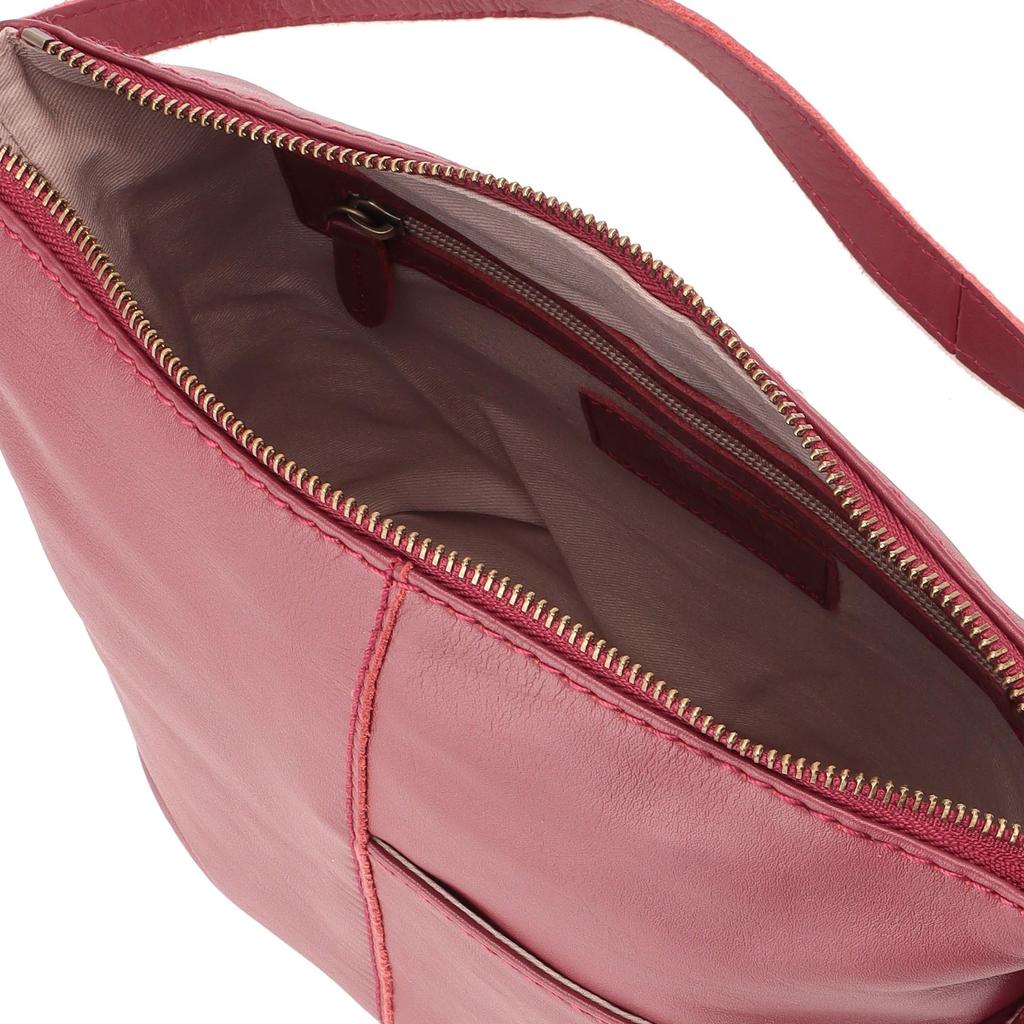 Peaks Peak Women's Cowhide Shoulder Bag, YT-3933, Red