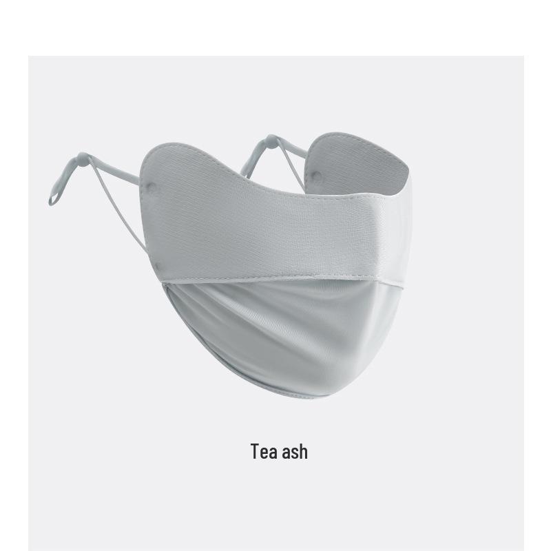 Sonnenschutzmaske für Damen: Atmungsaktive, UV-beständige, formende Sommer-Gesichtsmaske aus Eis-Seide mit Schutz für die Augenwinkel.