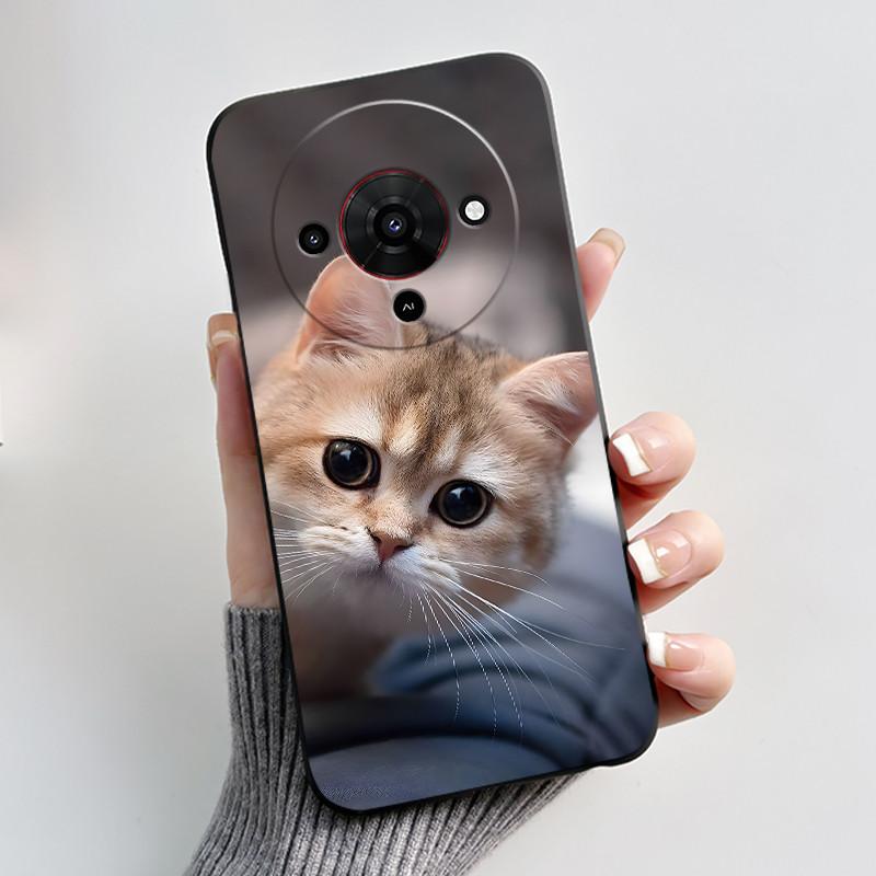 Cute Cartoon Case For ZTE Blade A76 5G Z2469N Capa Funda Printing Shell Protective Cover Soft Silicone Black Casing Coque