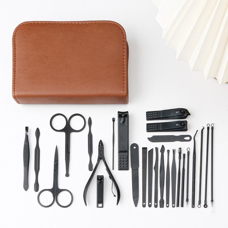 

26-Piece Cross-Border Manicure and Nail Art Tool Set: Includes Clippers and Scissors